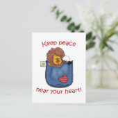 Leeuw en Lam pocket pals Briefkaart (Staand voorkant)