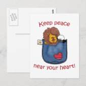 Leeuw en Lam pocket pals Briefkaart (Voorkant / Achterkant)
