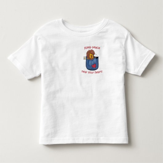 Leeuw en Lam pocket pals Kinder Shirts (Voorkant)