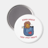 Leeuw en Lam pocket pals Magneet (Voorkant / Achterkant)