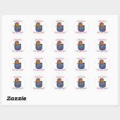 Leeuw en Lam pocket pals Ronde Sticker (Vel)