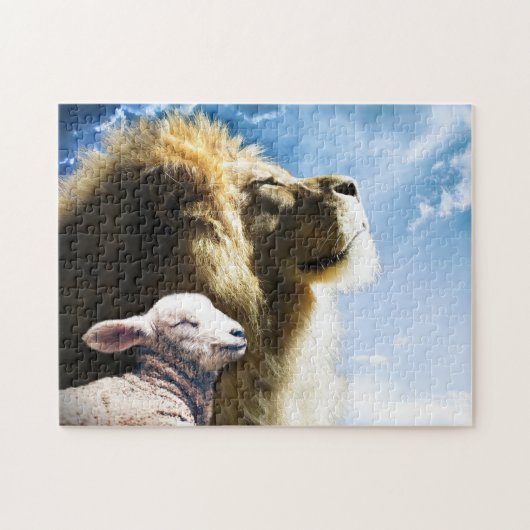 Leeuw en Lam Puzzel (Horizontaal)