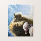 Leeuw en Lam Puzzel (Verticaal)