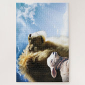 Leeuw en Lam Puzzel (Verticaal)
