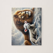 Leeuw en Lam Puzzel (Verticaal)