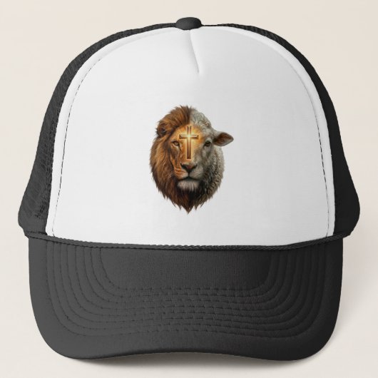 Leeuw en Lam Trucker Pet (Voorkant)