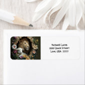 Leeuw en Lam Vreedzame Bloemen Stickers (Insitu)