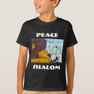 Leeuw en Lam Zachte vrede T-shirt