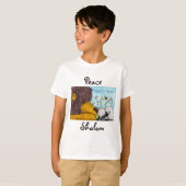 Leeuw en Lam Zachte vrede T-shirt (Voorkant volledig)