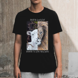 Leeuw en Lam zwart T-shirt