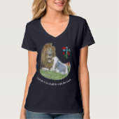 Leeuw en lammeren t-shirt (Voorkant)