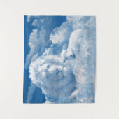 Leeuw en lamswandtapijt wandkleed (Voorkant)