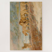 Leeuw en leeuwen op de oever van een Afrikaanse ri Legpuzzel (Verticaal)