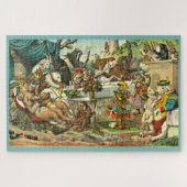 Leeuw en Leeuwin bruiloft Legpuzzel (Horizontaal)