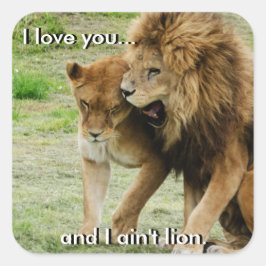 Leeuw en Leeuwin Sticker