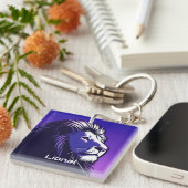 Leeuw en luipaard van de jaren 80 sleutelhanger (Voorkant Rechts)