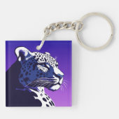 Leeuw en luipaard van de jaren 80 sleutelhanger (Achterkant)