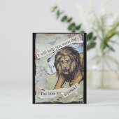 Leeuw en muis briefkaart (Staand voorkant)