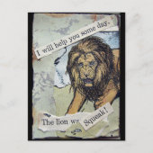 Leeuw en muis briefkaart (Voorkant)