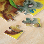 leeuw en muis legpuzzel (Zijkant)