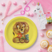 leeuw en muis papieren bordje (Feest)