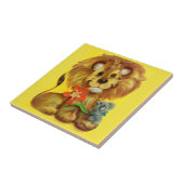 leeuw en muis tegeltje (Zijkant)