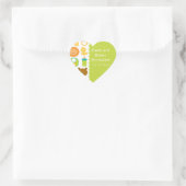 Leeuw en Teddy Bear Baby shower Hart Stickers (Tas)
