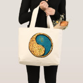Leeuw en wateraap grote tote bag (Voorkant (product))