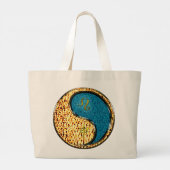 Leeuw en wateraap grote tote bag (Achterkant)
