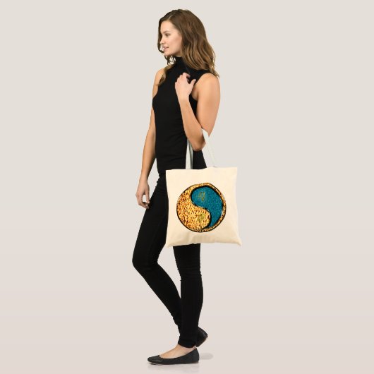 Leeuw en wateraap tote bag (Voorkant (model))
