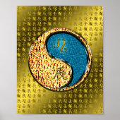 Leeuw en waterdraak poster (Voorkant)