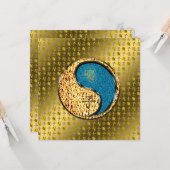 Leeuw en waterrat kaart (Voorkant / Achterkant in situ)