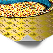 Leeuw en waterrat poster (Hoek)