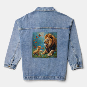 Leeuw en welp Kinder Denim Jacket