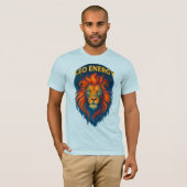 Leeuw Energie Grafisch T-Shirt voor Mannen (Voorkant volledig)