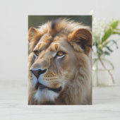 Leeuw Feestdagenkaart (Staand voorkant)
