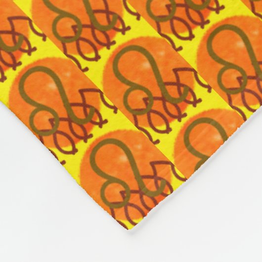 Leeuw Fleece Deken (Hoek)