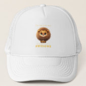 Leeuw geconcentreerd Geweldige Schattig Schattig F Trucker Pet (Voorkant)