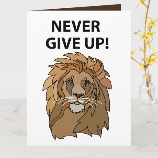 Leeuw geeft leeuw nooit op kaart (Gele Bloem)