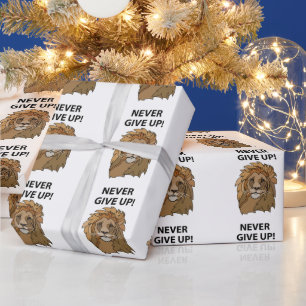 Leeuw Geeft Nooit Op Leeuw Cadeaupapier