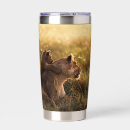 Leeuw Geïsoleerde Drinkbeker