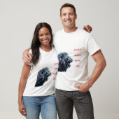 Leeuw gemaakt van gebroken glas. t-shirt (Unisex)