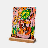 Leeuw gewoon chill acryl bord (Hoek)