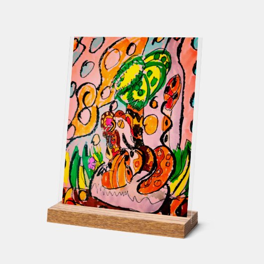 Leeuw gewoon chill acryl bord (Hoek)