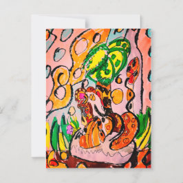 Leeuw gewoon chill briefkaart