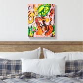 Leeuw gewoon chill canvas afdruk (Insitu (Slaapkamer))