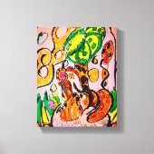 Leeuw gewoon chill canvas afdruk (Voorkant)