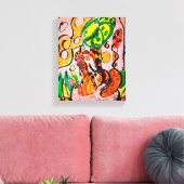 Leeuw gewoon chill canvas afdruk (Insitu (Woonkamer))