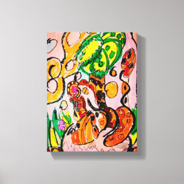 Leeuw gewoon chill canvas afdruk
