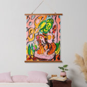 Leeuw gewoon chill hangend wandkleed (Slaapkamer)